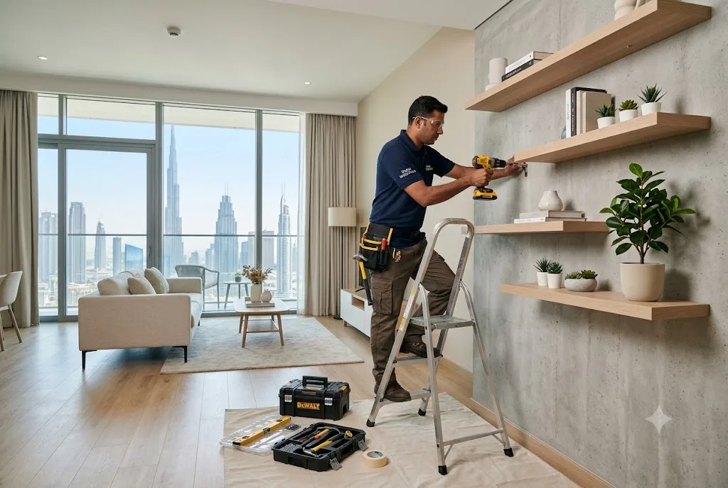 Professional handyman services Dubai technician performing home maintenance work